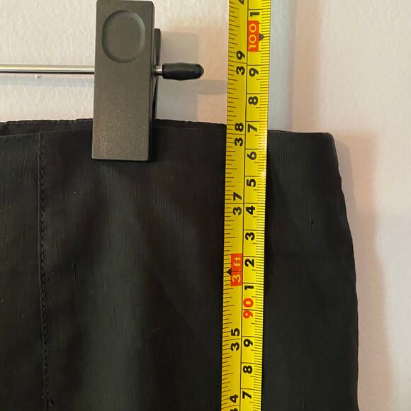 Veronica Beard Women's 14 Honolulu Black Linen Blend Dress Pants Cropped Preppy - Picture 9 of 12